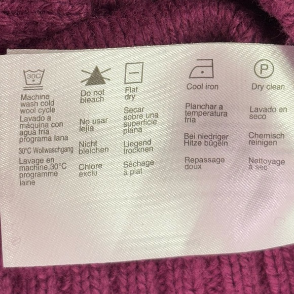 edc by Espirit Purple (Dark Plum) Cowl Neck Sweater in M | Medium - Picture 9 of 9